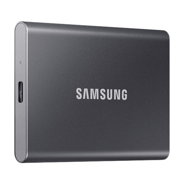 2.0TB (USB3.2/Type-C) Samsung Portable SSD T7 , Grey (85x57x8mm, 58g, R/W:1050/1000MB/s) 116663 фото