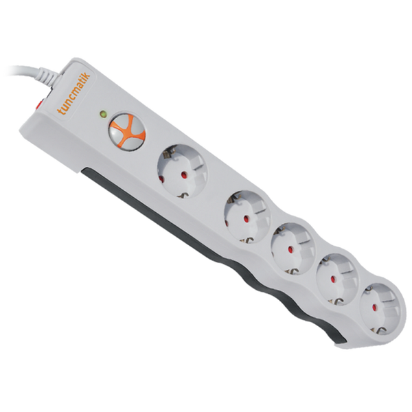 Surge Protector Tuncmatik Powersurge 5 LI 1050 J White 1,5 m 208829 фото