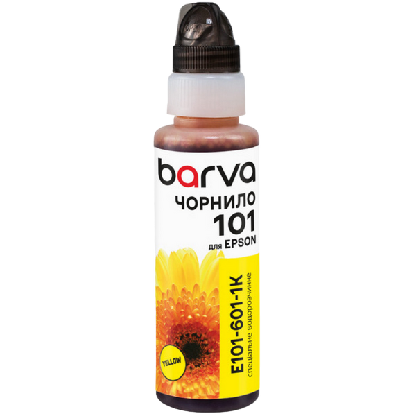 Ink Barva for Epson 101 Y yellow 100gr Onekey compatible 142522 фото