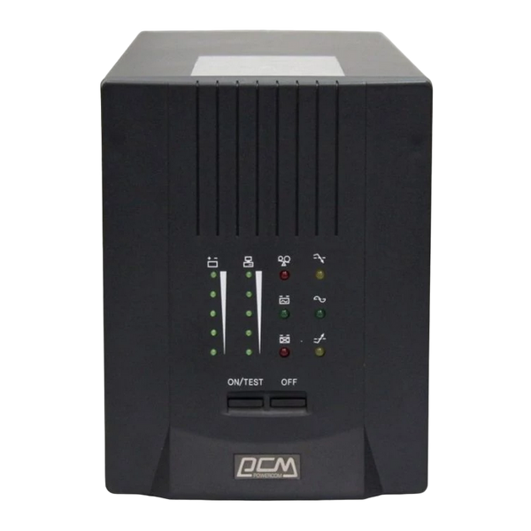 UPS PowerCom SPT-1500, 1500VA/1200W, Smart Line Interactive, Pure Sinewave, LCD, AVR, USB, 2xSchuko 121462 фото