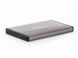 2.5" SATA HDD External Case miniUSB3.0, Aluminum Light-Grey, Gembird "EE2-U3S-3-LG" 146296 фото 1