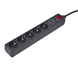 Surge Protector 5 Sockets, 1.5m, Gembird SPG5-C-5, Black 45815 фото 4