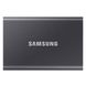 2.0TB (USB3.2/Type-C) Samsung Portable SSD T7 , Grey (85x57x8mm, 58g, R/W:1050/1000MB/s) 116663 фото 3