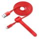 Lightning Cable Cellular, Strip MFI, 1M, Red 137729 фото 1