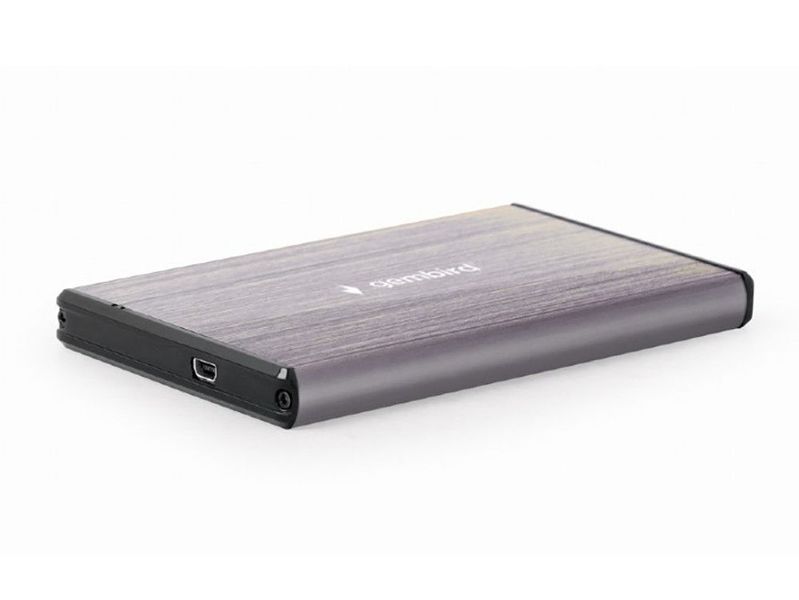 2.5" SATA HDD External Case miniUSB3.0, Aluminum Light-Grey, Gembird "EE2-U3S-3-LG" 146296 фото