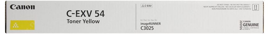 Toner Canon C-EXV54 Yellow (xxxg/appr. 8.500 pages 5%) for iR C31xx, C30xx 81747 фото