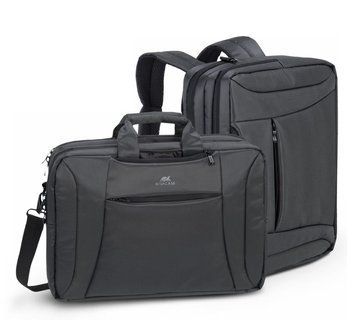 16"/15" NB bag/Backpack - RivaCase 8290 Black Laptop Convertible 120000 Imagini