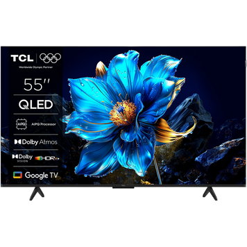 55" LED SMART TV TCL 55P71K, QLED 4K UHD, Google TV, Black 264167 Imagini