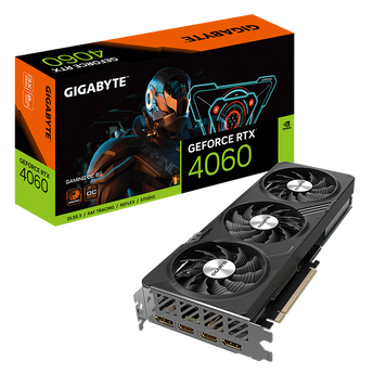 Placă Video Gigabyte RTX4060 8GB GDDR6X Gaming OC (GV-N4060GAMING OC-8GD) 205833 фото