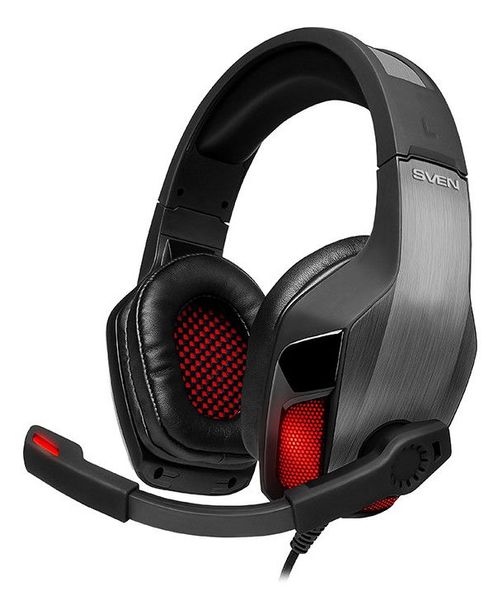 Gaming Headset SVEN AP-U995MV, 50mm drivers, 20-20000Hz, 32 Ohm, 108dB, 520g., USB, Black/Red 89118 фото