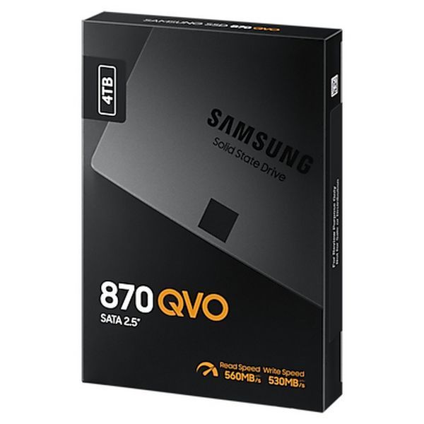 2.5" SATA SSD 8.0TB Samsung 870 QVO "MZ-77Q8T0BW" [R/W:560/530MB/s, 98/88K IOPS, MJX, 4bit MLC] 124978 фото
