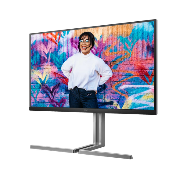 32" AOC U32U3CV,Black,IPS,3840x2160,60Hz,Adaptive Sync,4ms,400cd,HDR400,HDMI+DP+USB+TypeC,Spkrs,Pivo 251626 фото