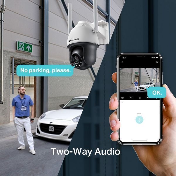 TP-Link Pan Tilt Outdoor Network Camera "VIGI C540-4G", 4mm, 4MP, 4G/LTE, Full-Color, PoE, IP66 215170 фото