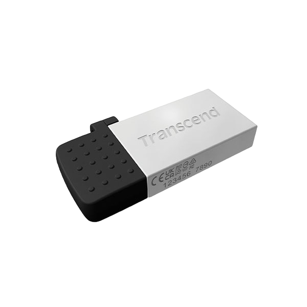64GB USB2.0/Micro-USB Flash Drive Transcend "JetFlash 380", Silver, Metal Case,OTG (R/W:20/10MB/s) 83717 Imagini