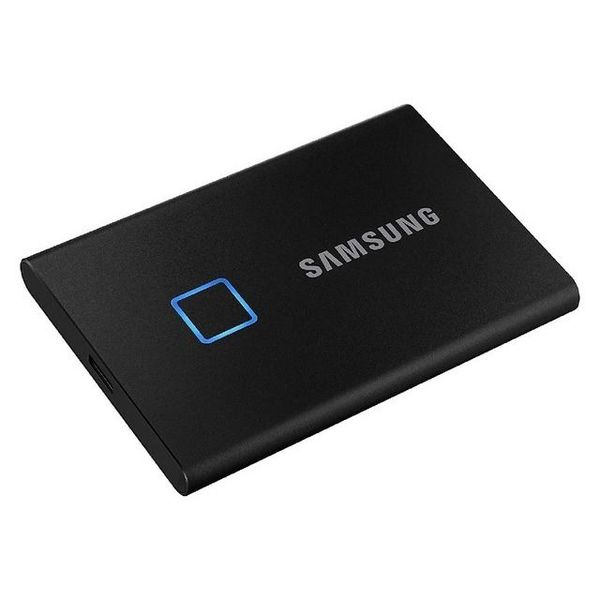 2.0TB (USB3.2/Type-C) Samsung Portable SSD T7 Touch, FP ID, Black (85x57x8mm, 58g, R/W:1050MB/s) 114787 фото