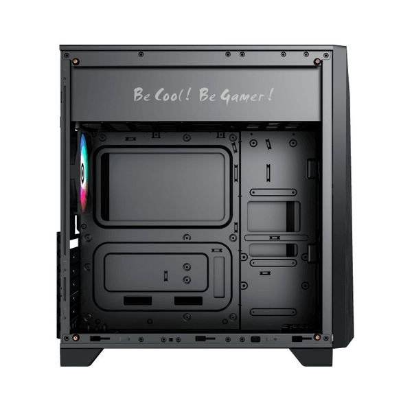 Case ATX GAMEMAX Nova N6, w/o PSU, 1x120mm, ARGB LED fan, ARGB LED strip, TG, USB 3.1, Black 115863 фото