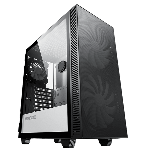 Case ATX GAMEMAX Aero, w/o PSU, 0.5mm, 2x200mm & 1x120mm ARGB Вентиляторs, ARGB+PWM Hub, Front Mesh, TG, DF 128371 фото