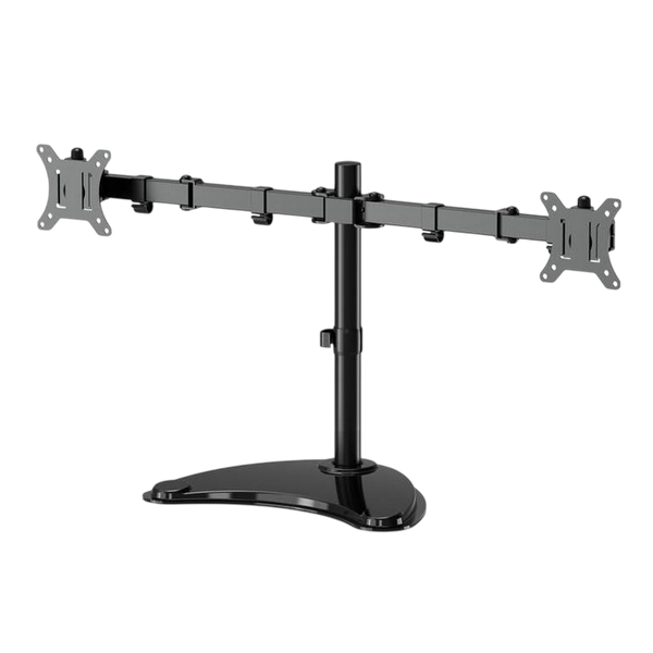 Table/desk stand for 2 monitors Gembird MS-D2ST-02, 13"-32", max.8kg, VESA: 75x75, 100x100 261147 Imagini