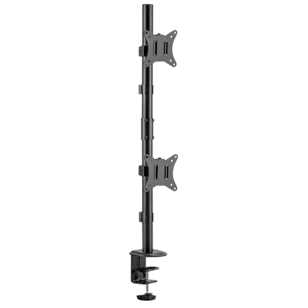 Table/desk stand for 2 monitors Gembird MS-D2ST-02, 13"-32", max.8kg, VESA: 75x75, 100x100 261147 Imagini