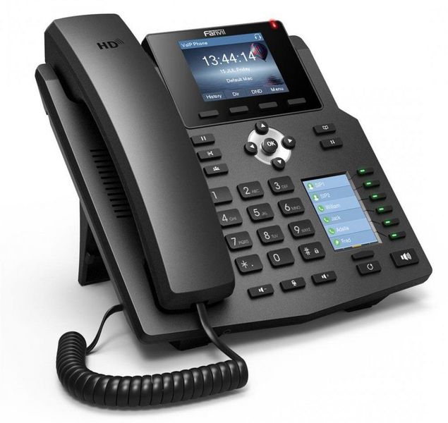 Fanvil X4 Black, VoIP phone, Colour Display, SIP support 80746 фото