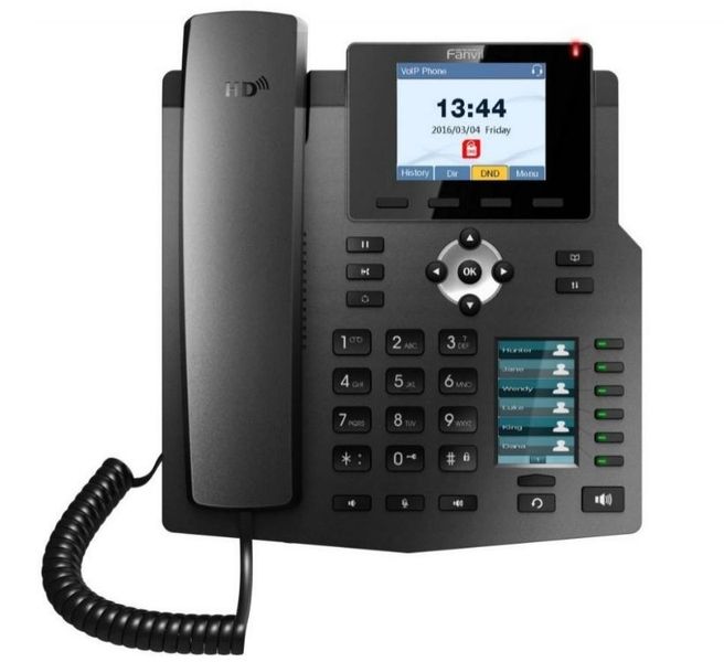 Fanvil X4G Black, VoIP phone, Colour Display, SIP support 80747 фото