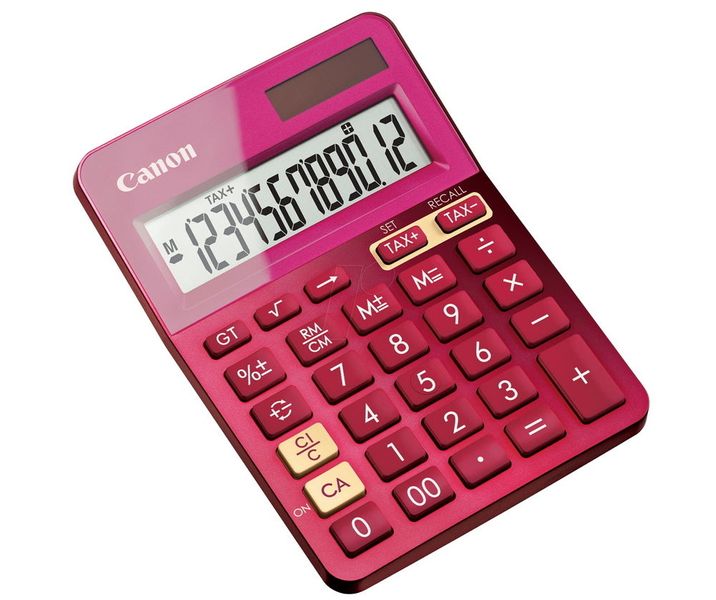 Calculator Canon LS-123K PK, 12 digit, Pink 119320 фото