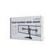 Table/desk stand for 2 monitors Gembird MS-D2ST-02, 13"-32", max.8kg, VESA: 75x75, 100x100 261147 Imagini 10