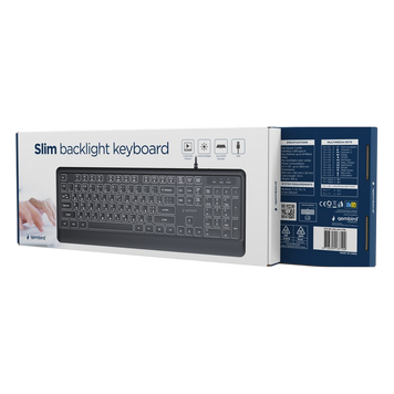 Gaming Keyboard Gembird KB-UML-04-CYRL, US Layout, USB/3.5mm 268033 фото