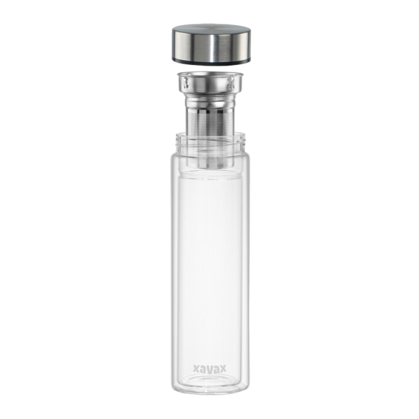Xavax 181598, Drinking Bottle, 450 ml, Glass, Blue 212711 фото