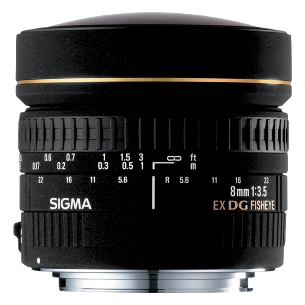 Prime Lens Sigma AF 8mm f/3.5 EX DG CIRCULAR FISHEYE F/Can 61856 фото