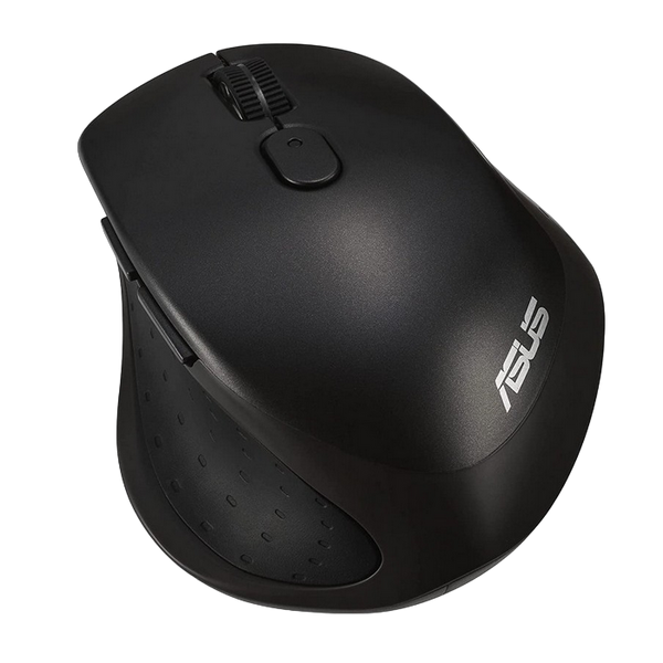 Wireless Mouse Asus MW203, Optical, 1000-2400 dpi, 6 buttons, Ergonomic, Silent, 1xAA, BT/2.4, Black 138509 фото