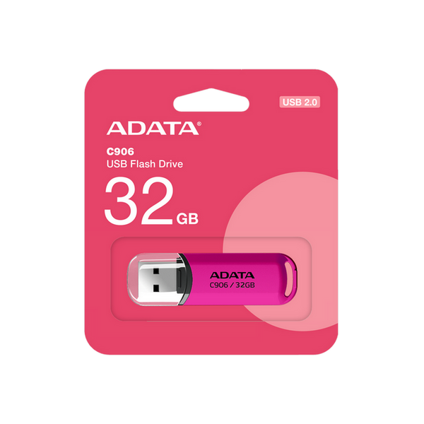 32GB USB2.0 Flash Drive ADATA "C906", Rose, Plastic, Classic Cap (AC906-32G-RPP) 212155 фото