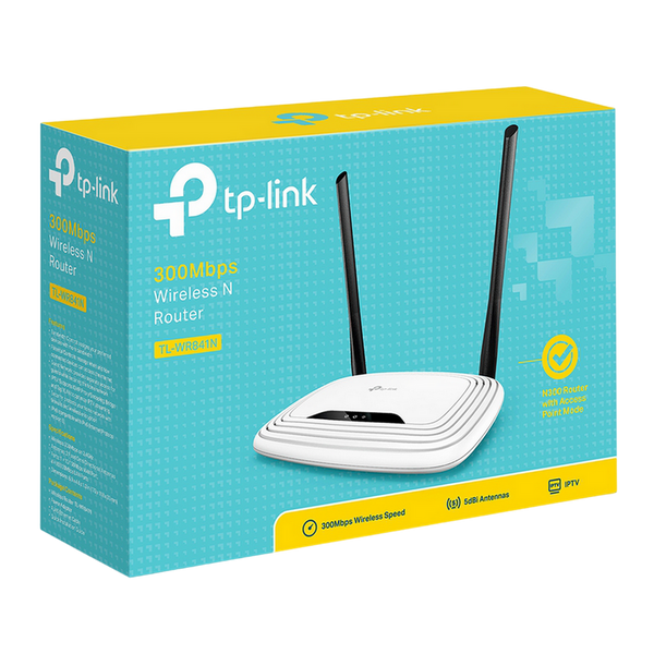Wi-Fi N TP-LINK Router, "TL-WR841N", 300Mbps, 2x5dBi Fixed Antennas, WISP 43716 Imagini