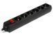 Surge Protector 6 Sockets, 1.8m, Sven Optima, BLACK, Retail color box, flame-retardant 76160 Imagini 4