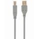 Cable USB, AM/BM, 1.8 m, USB2.0, High quality, Cablexpert, Grey, CCP-USB2-AMBM-6G 41156 фото 1