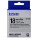 Tape Cartridge EPSON LK-5SBE; 18mm/9m Matte, Black/Silver, C53S655013 85517 фото 1