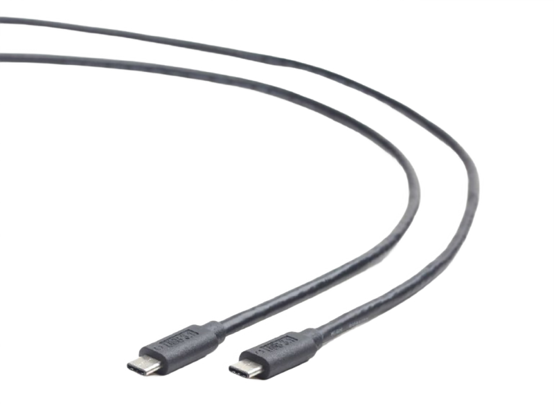 Cable Type-C/Type-C, CM/CM, 1.0 m, USB3.1, Cablexpert, Black, CCP-USB3.1-CMCM-1M 83458 фото