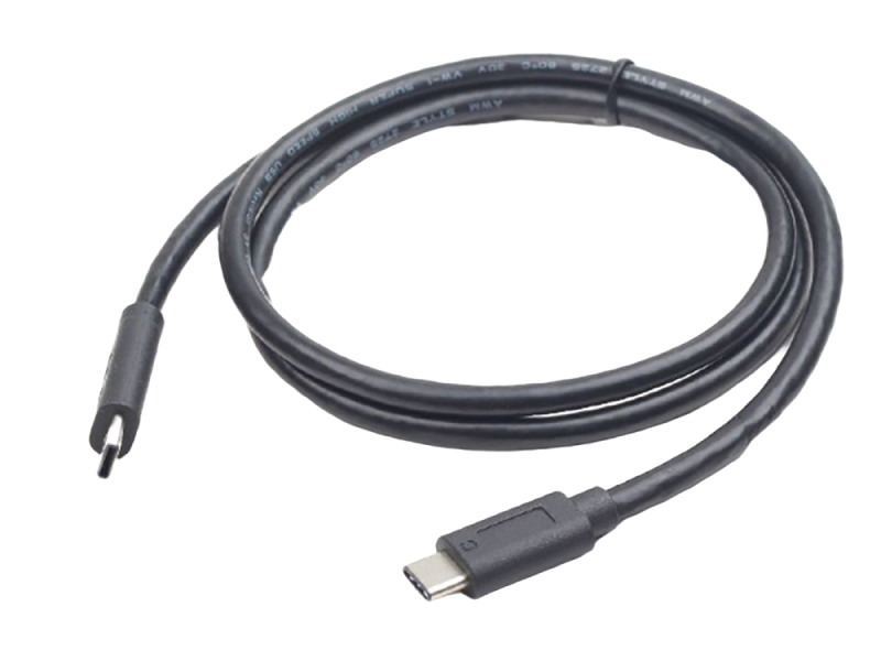Cable Type-C/Type-C, CM/CM, 1.0 m, USB3.1, Cablexpert, Black, CCP-USB3.1-CMCM-1M 83458 фото