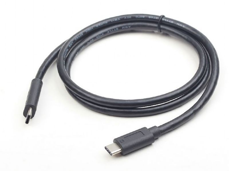 Cable Type-C/Type-C, CM/CM, 1.0 m, USB3.1, Cablexpert, Black, CCP-USB3.1-CMCM-1M 83458 фото