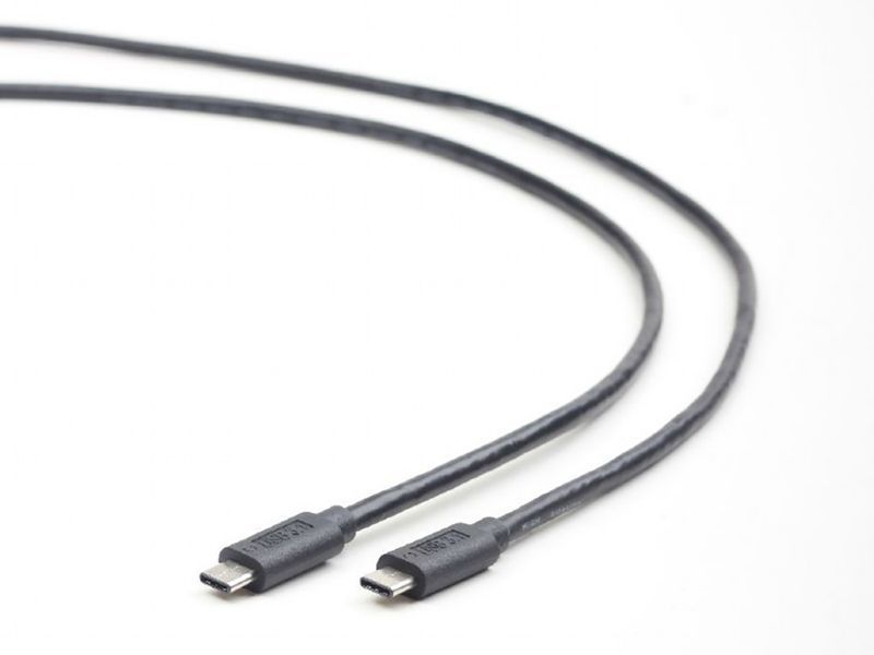 Cable Type-C/Type-C, CM/CM, 1.0 m, USB3.1, Cablexpert, Black, CCP-USB3.1-CMCM-1M 83458 фото