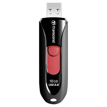 16GB USB2.0 Flash Drive Transcend "JetFlash 590", Black, Slider (R/W:18/6MB/s) 65262 Imagini