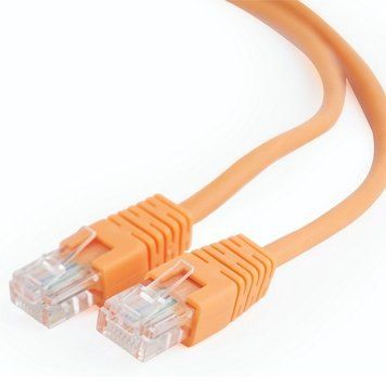 0.25m, Patch Cord Orange, PP12-0.25M/O, Cat.5E, Cablexpert, molded strain relief 50u" plugs 56773 фото