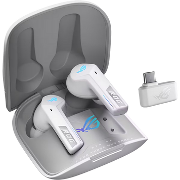 Gaming Wireless Headphones Asus ROG Cetra SpeedNova, White 262572 Imagini