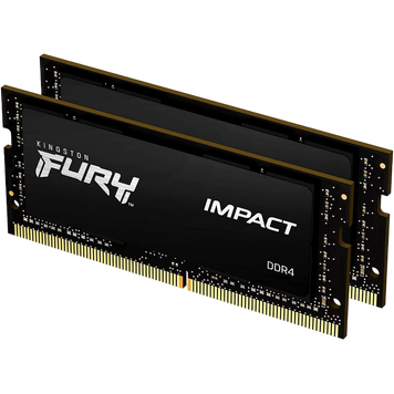 32GB DDR4-3200MHz SODIMM Kingston FURY Impact (Kit of 2x16GB) (KF432S20IBK2/32), CL20, 1.2V, XMP 144406 фото