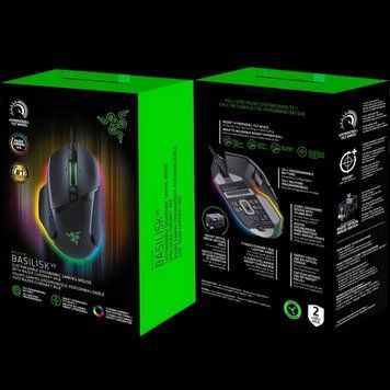 Gaming Mouse Razer Basilisk V3, 26к dpi, 11 buttons, 50G, 650IPS, 101g, Opt.SW, On-Board Memory, Hyp 204329 фото