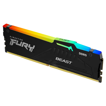 .64GB DDR5-5600MHz Kingston FURY Beast RGB (Kit of 2x32GB) (KF556C36BBE2AK2-64), CL36-38-38, 1Rx8, 1.25V, AMD EXPO 1.1/Intel XMP 3.0, Black 270596 фото