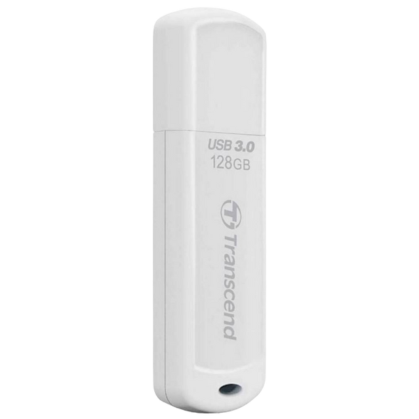 128GB USB3.1 Flash Drive Transcend "JetFlash 730", White Classic Cap (R/W:90/40MB/s) 83278 фото