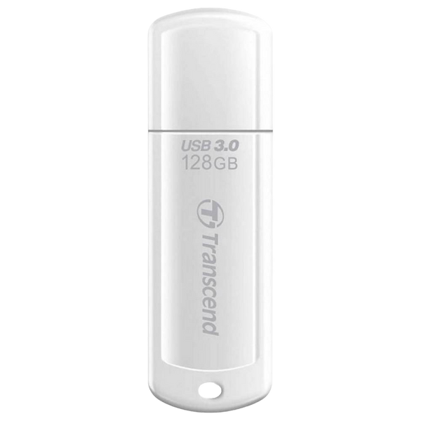 128GB USB3.1 Flash Drive Transcend "JetFlash 730", White Classic Cap (R/W:90/40MB/s) 83278 фото
