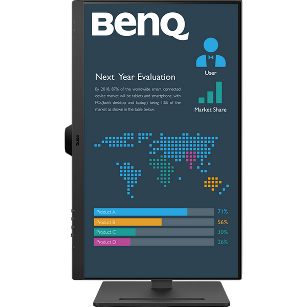 31.5" BenQ BL3290QT Black, IPS, 2560x1440, 75Hz, 5ms, 350cd, CR1000;1, HDMI+DP+USB+TypeC, Spkrs, Piv 250644 фото