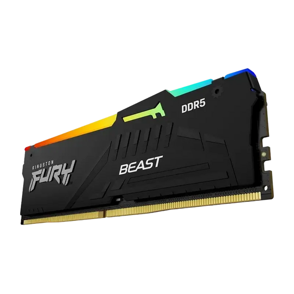.64GB DDR5-5600MHz Kingston FURY Beast RGB (Kit of 2x32GB) (KF556C36BBE2AK2-64), CL36-38-38, 1Rx8, 1.25V, AMD EXPO 1.1/Intel XMP 3.0, Black 270596 фото